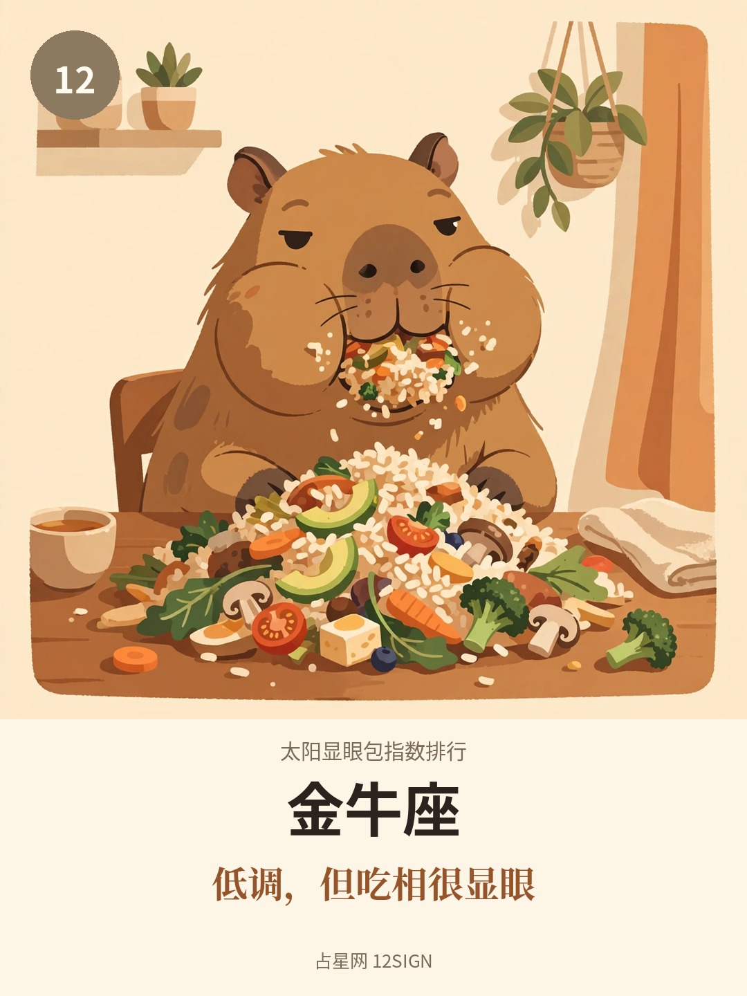 太阳显眼包指数排行 12/12